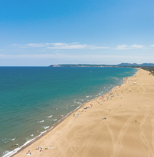 Amfora campsite - The beach - Aerial view of the beach 