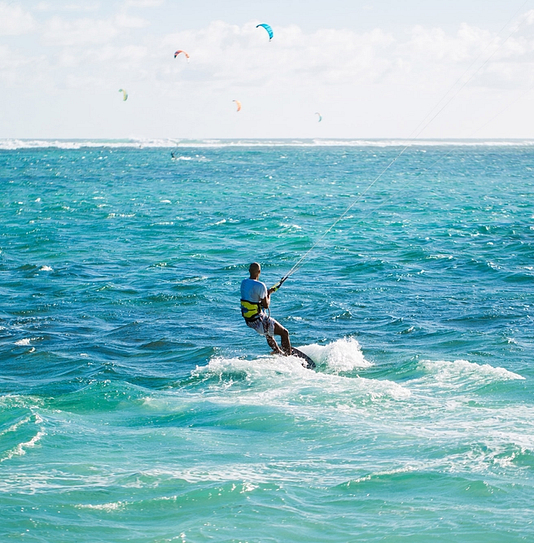 Campingplatz Amfora - Der Strand - Kitesurfen