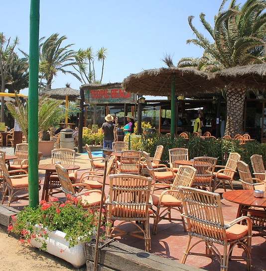 Campingplatz Amfora - Bars und Restaurants - Terrasse des Tropic-beach