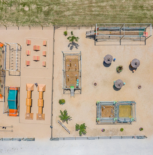 Amfora campsite - Activities and entertainment - Aerial view of the Challenge Park