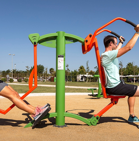 Amfora campsite - Activities and entertainment - Gym equipment at the Fitness Park 