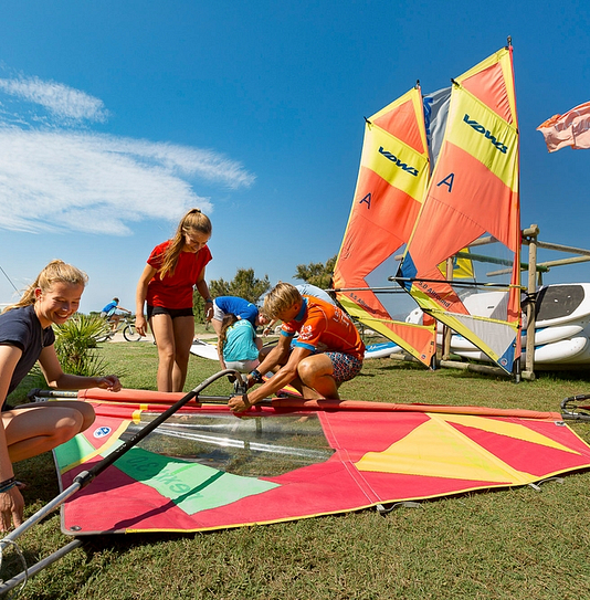 Campingplatz Amfora - Aktivitäten und Animationen - Windsurf-Animationen