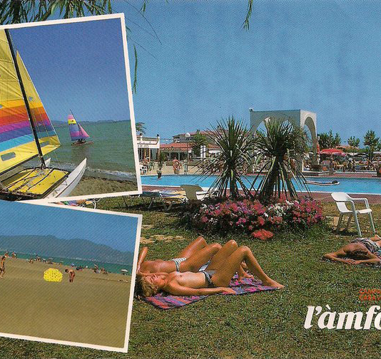 Amfora campsite - History of the campsite - Postcard of the campsite during the 2000s