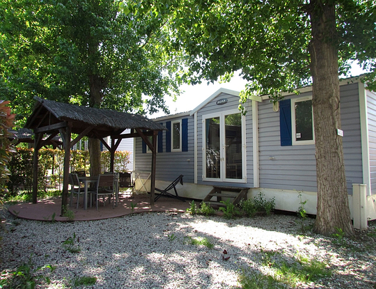 Camping Californie Plage - Accommodaties - Stacaravan Maho Prestige - Buitenaanzicht