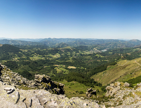 Camping Zelaia - vue panoramique de la Rhune