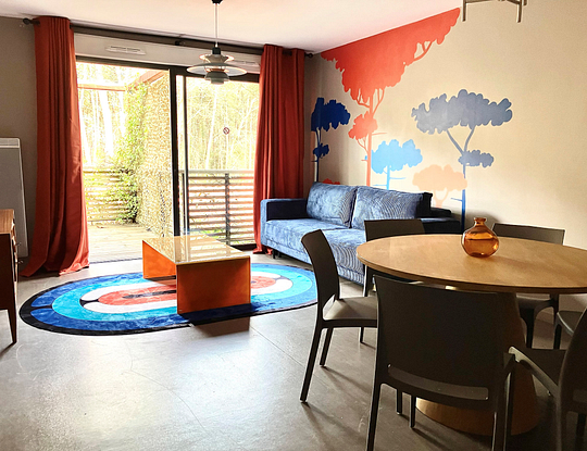 Campsite Les 2 Etangs - Apartment Premium 4p - Living room