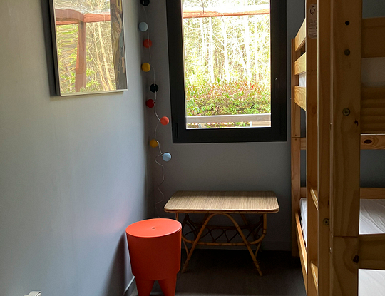 Campsite Les 2 Etangs - Apartment Premium 4p - Room with bunk beds