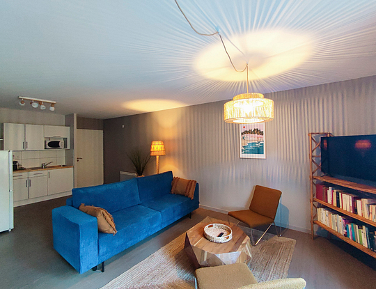 Camping Les 2 Etangs - Apartamento Premium 6p - Sala de estar