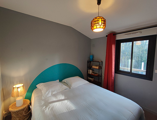 Campsite Les 2 Etangs - Apartment Premium 6p - Room with double bed