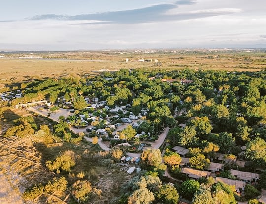 Camping Le Sérignan Plage Nature - Vue aérienne du camping