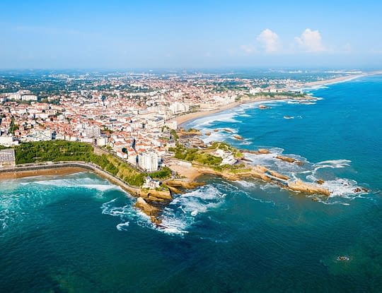 Camping Zelaia - Sky view of Biarritz