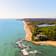Domaine de Bagheera Verlassener Strand, Luftaufnahme