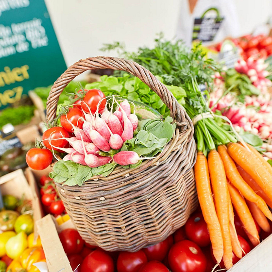 March&eacute; de Plougasnou pendant vacance au Domaine de Mesqueau en Bretagne