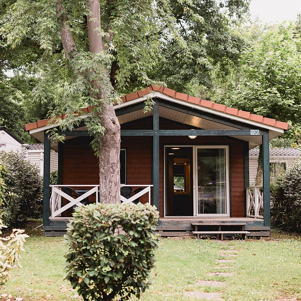 Camping Zelaia - Cabaña Relax para 4 personas - Vista del alojamiento