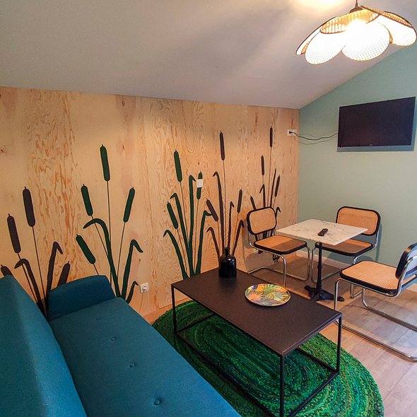 Campsite Les 2 Etangs - Apartment Comfort 2p - Living room