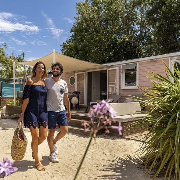 Camping Californie Plage - Démarches pour l\'environnement - Espace aménagées végétalisé 