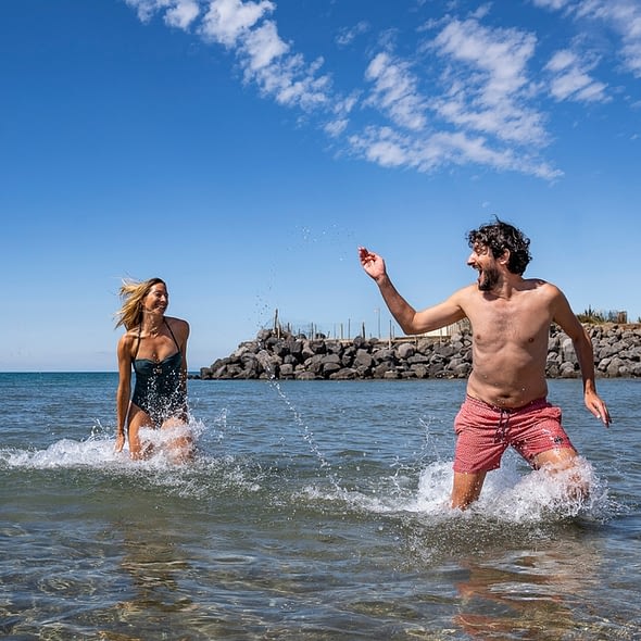 Camping Californie Plage - La plage - Plage situé en bord de mer méditerranée