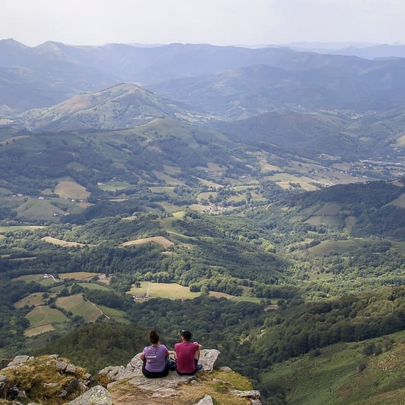 Camping Zelaia - Panoramic view of la Rhune