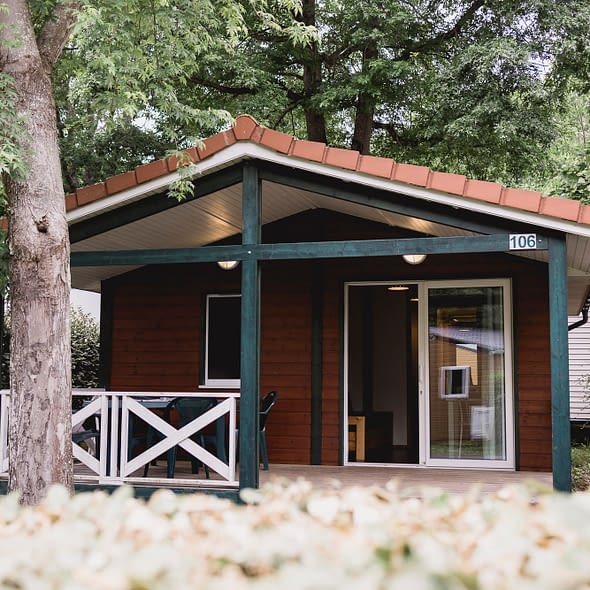 Camping Zelaia - Cottage D&eacute;tente 4 personnes - Terrasse