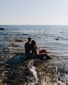 Domaine de Bagheera, Plage, Couple qui contemple la mer