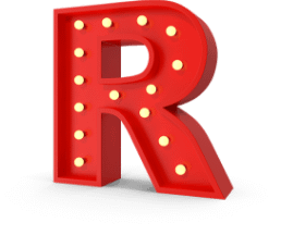 roter Buchstabe R