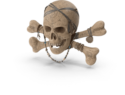 calavera pirata